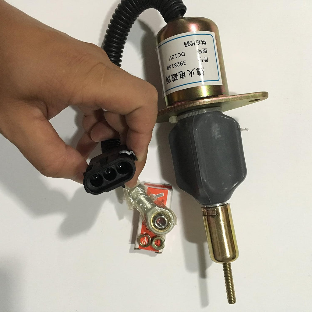 12V Shutdown Solenoid for Cummins 6CTA 8.3L Engine, Pack of 2 V825