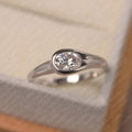 Oval Cut Solitaire Engagement Ring N616
