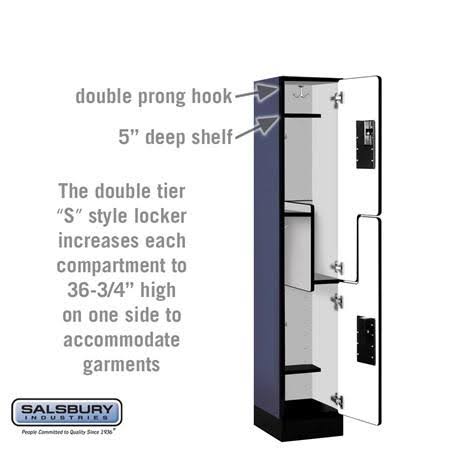 Blue Wood Locker F48761