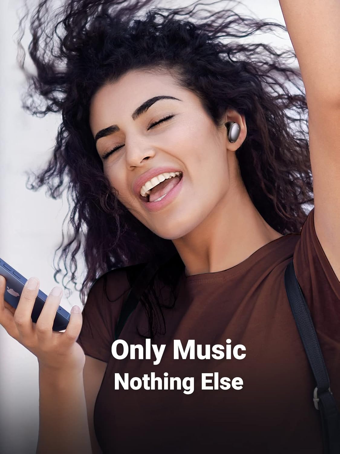 Hybrid Active Noise Cancelling Wireless Earbuds with 6 Mics ENC, 10mm Driver, Touch Control, 26H Playtime R156