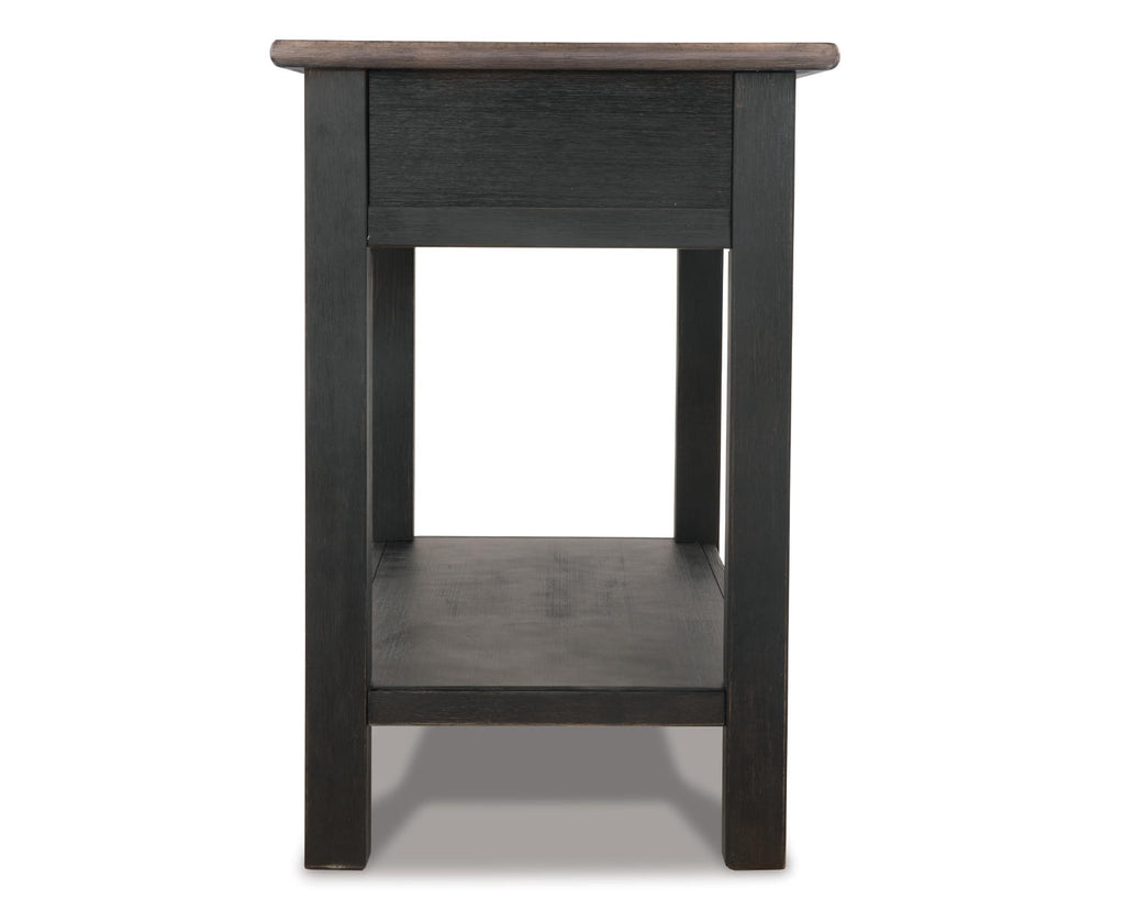 2 Drawer Sofa/Console Table, Grayish Brown/Black K923419