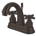 Dark Bronze Centerset Bathroom Faucet with Drain Assembly T6879