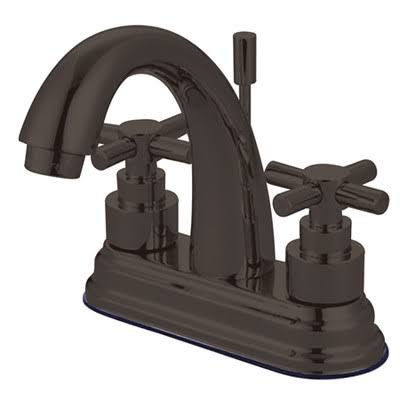 Dark Bronze Centerset Bathroom Faucet with Drain Assembly T6879