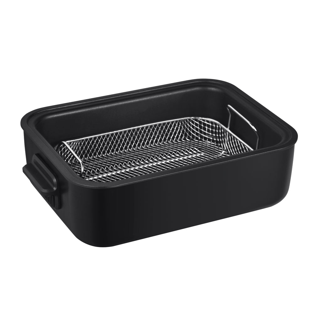 6Qt 7 In 1 Black Air Fryer Indoor Grill Combo Y646