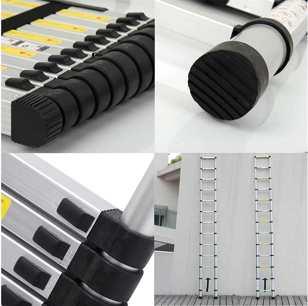 Telescopic Folding Aluminum Extension Ladder 12.5Ft/3.8M M505