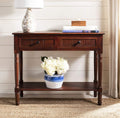 Dark Cherry 2-Drawer Console Table X338