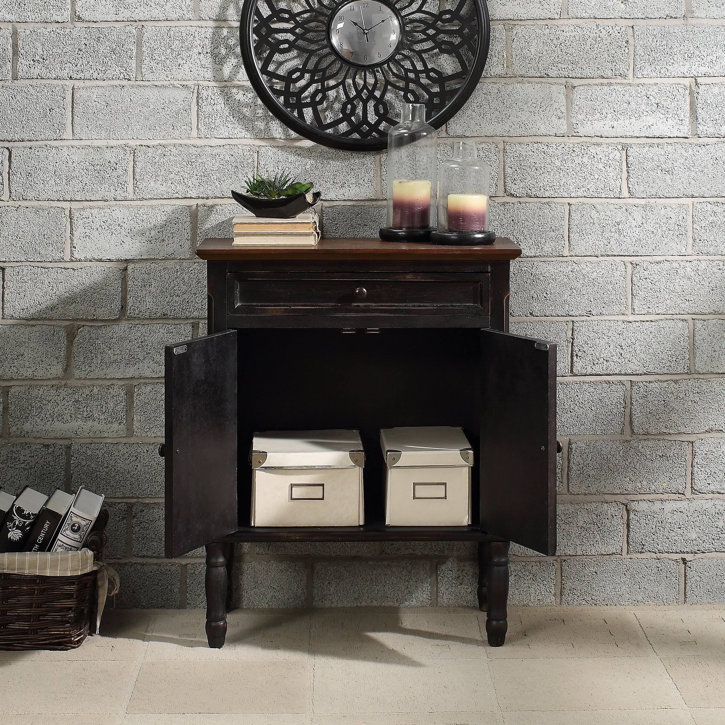 White Wood Accent Cabinet X87322