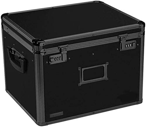 Locking File Storage Chest, Tactical Black, 16.5 x 13.5 x 12 inches B624506