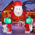 10FT Inflatable Christmas Santa Archway Decoration with LED Lights R594919