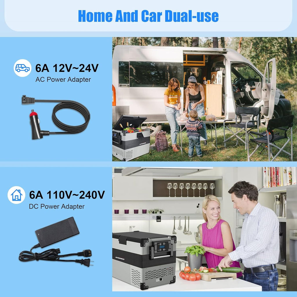 12 Volt 44 Quart Portable Car Refrigerator Freezer Fridge E9630