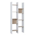 Geometric Bookcase White/Oak O631