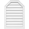 40x22W x 40x22H Octagonal Surface Mount PVC Gable Vent V319