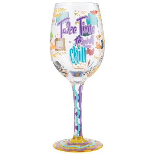 15 oz Handpainted Wine Glass H73530