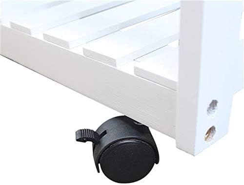Foldable Dining Cart with Round Stools White A288
