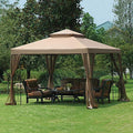 Replacement Canopy Top and Side Mosquito Netting Set for 10x10 Gazebo D69876