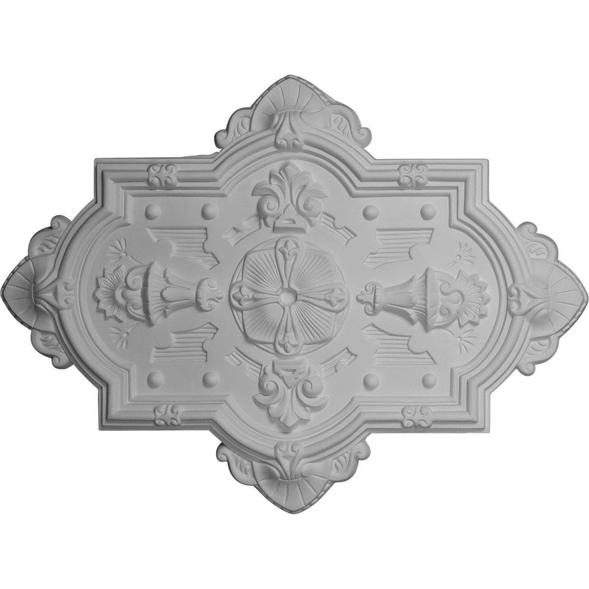 Cathedral Ceiling Medallion, Hand-Painted Mississippi Mud Crackle F232