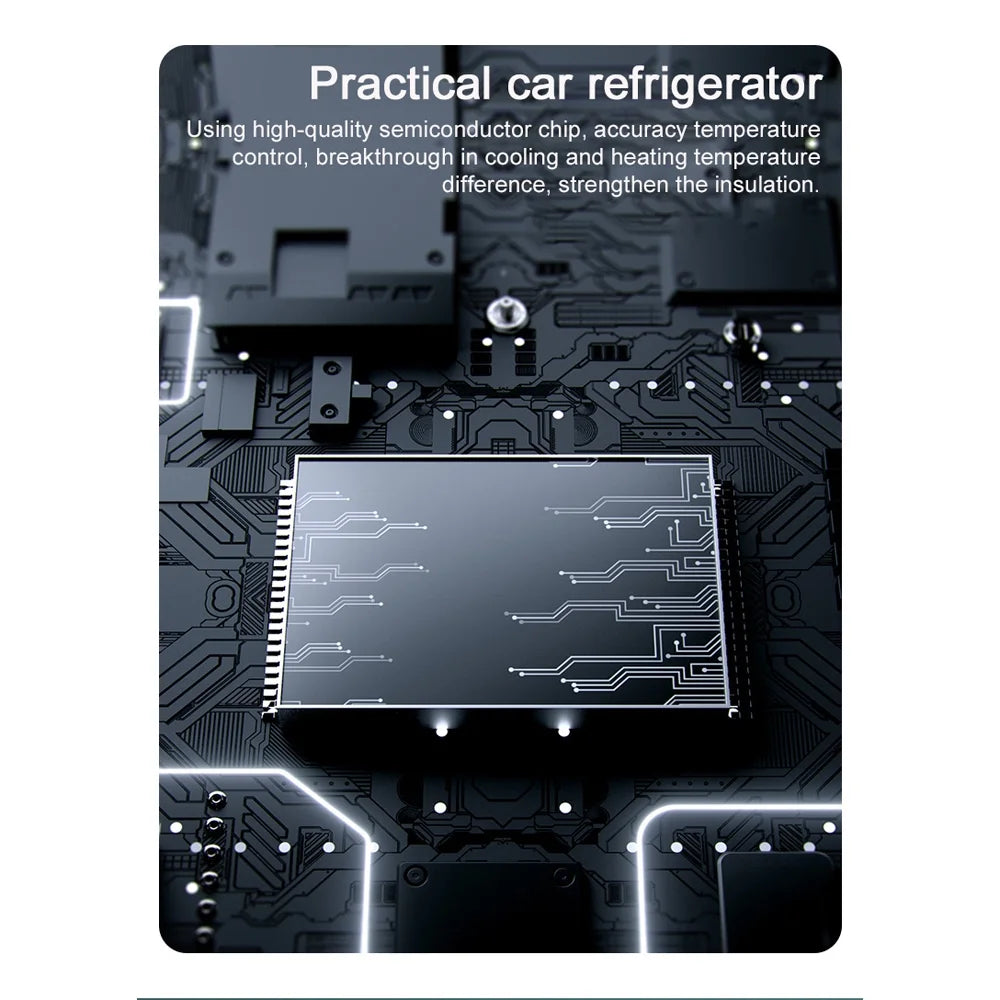 Portable Car Fridge Cooler Warmer 4L with LED Light O9297