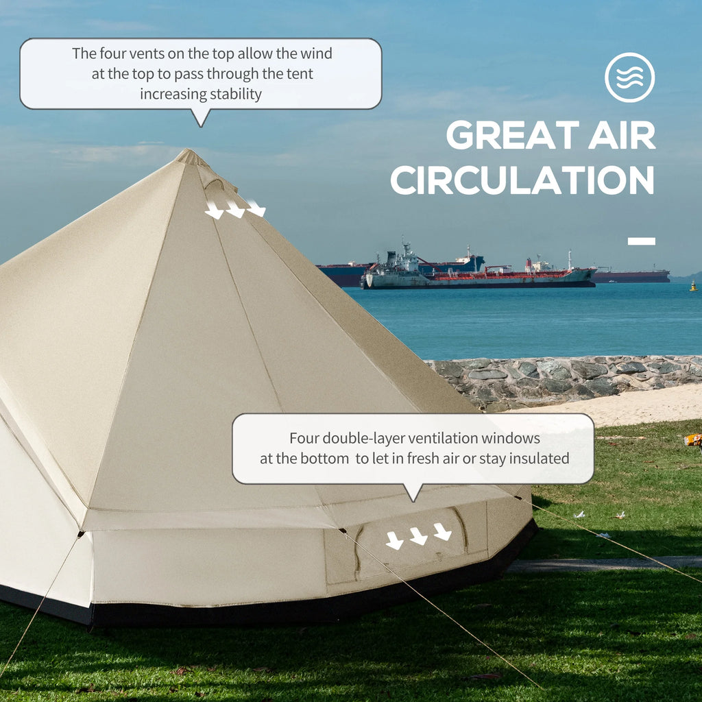 10-Person Yurt Tent Glamping Bell Tent F174