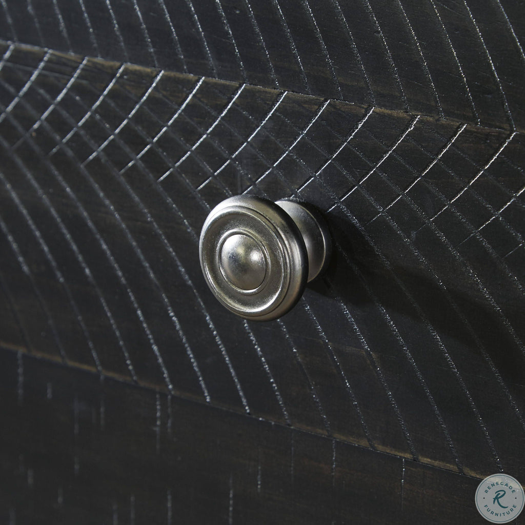 Black Five Drawer Chest Z1697