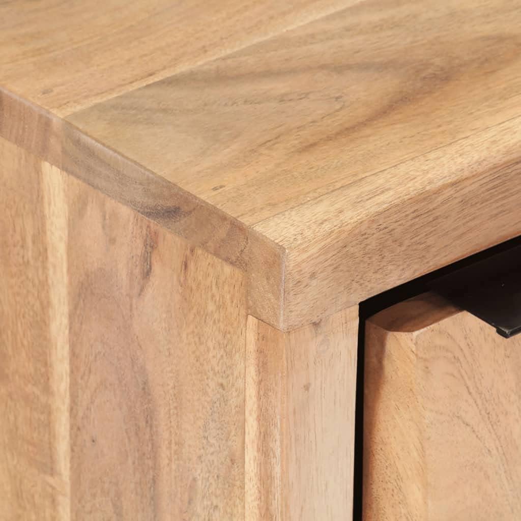 Solid Acacia Wood Bedside Cabinet D9424
