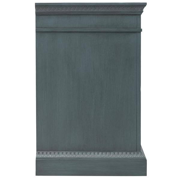 Distressed Blue Fog Bath Vanity Cabinet X46211