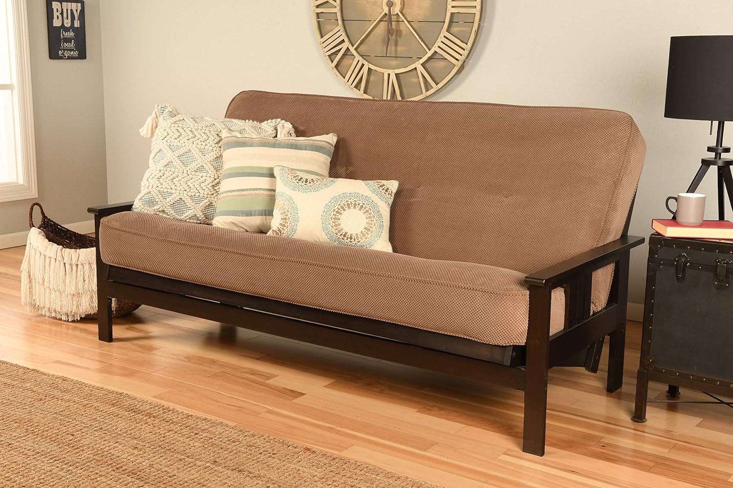 Marmont Brown Mocha Fabric Futon Mattress L89279
