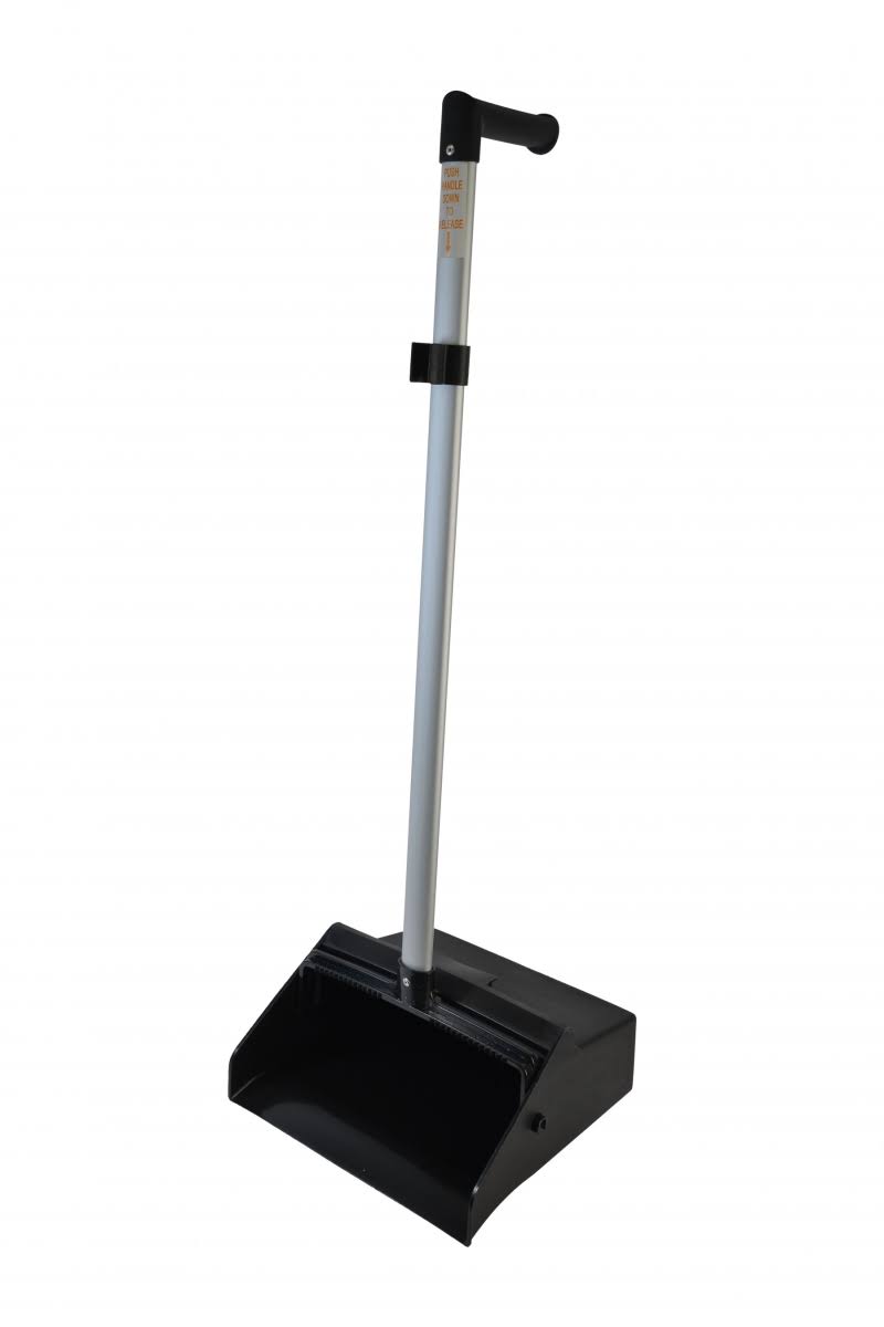 Aluminum Dust Pan with Black Hopper F444239