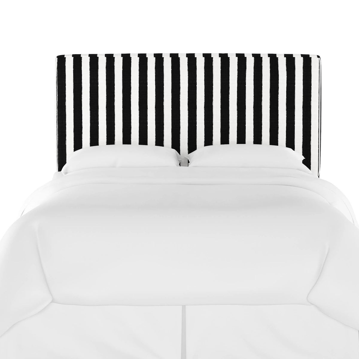 Box Seam Headboard Striped Black/White T57142