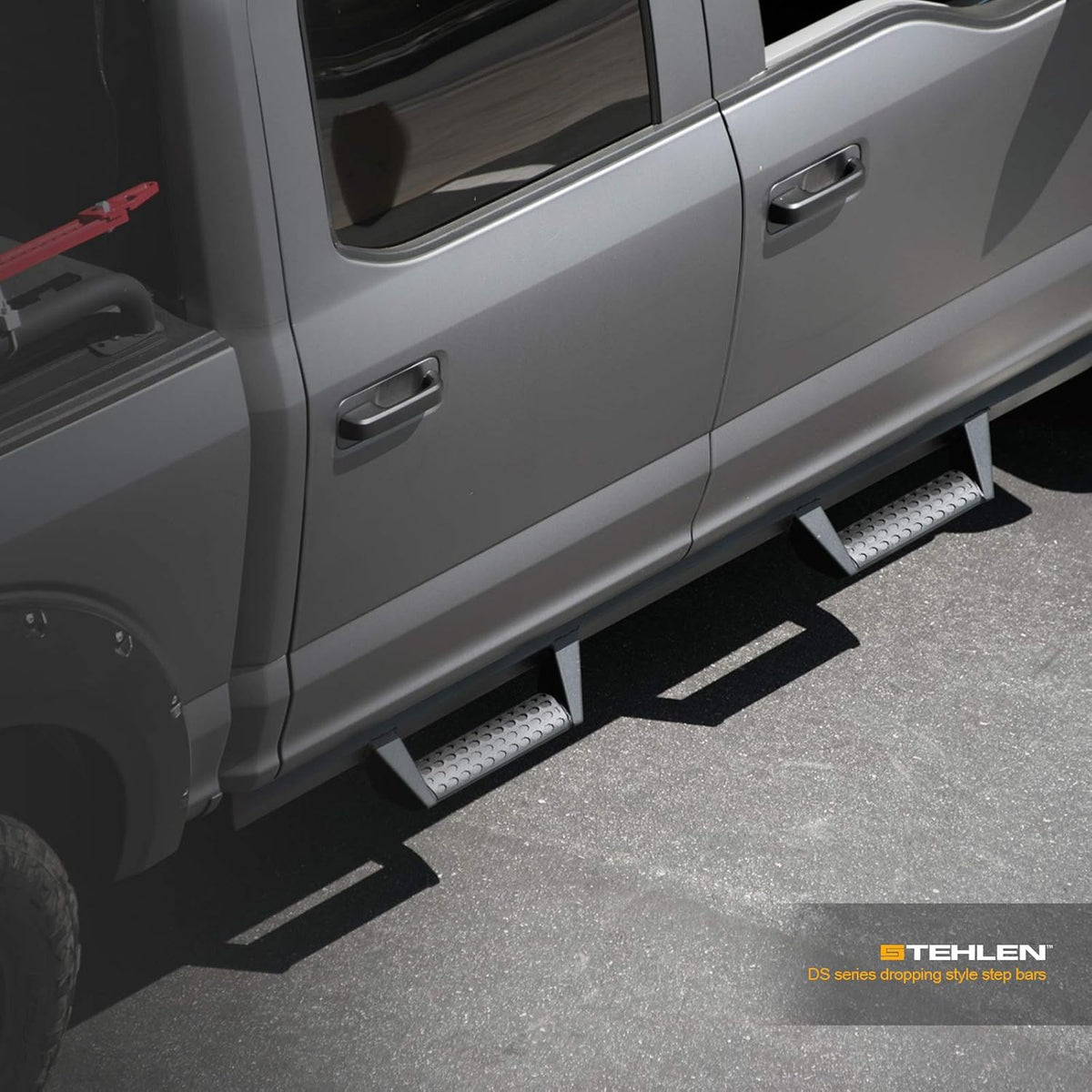 Matte Black Nerf Bars Running Boards for Ford F150 SuperCrew Cab U794