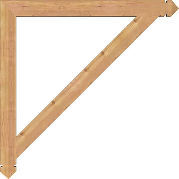 Traditional Arts u0026 Crafts Smooth Bracket, Western Red Cedar B31022