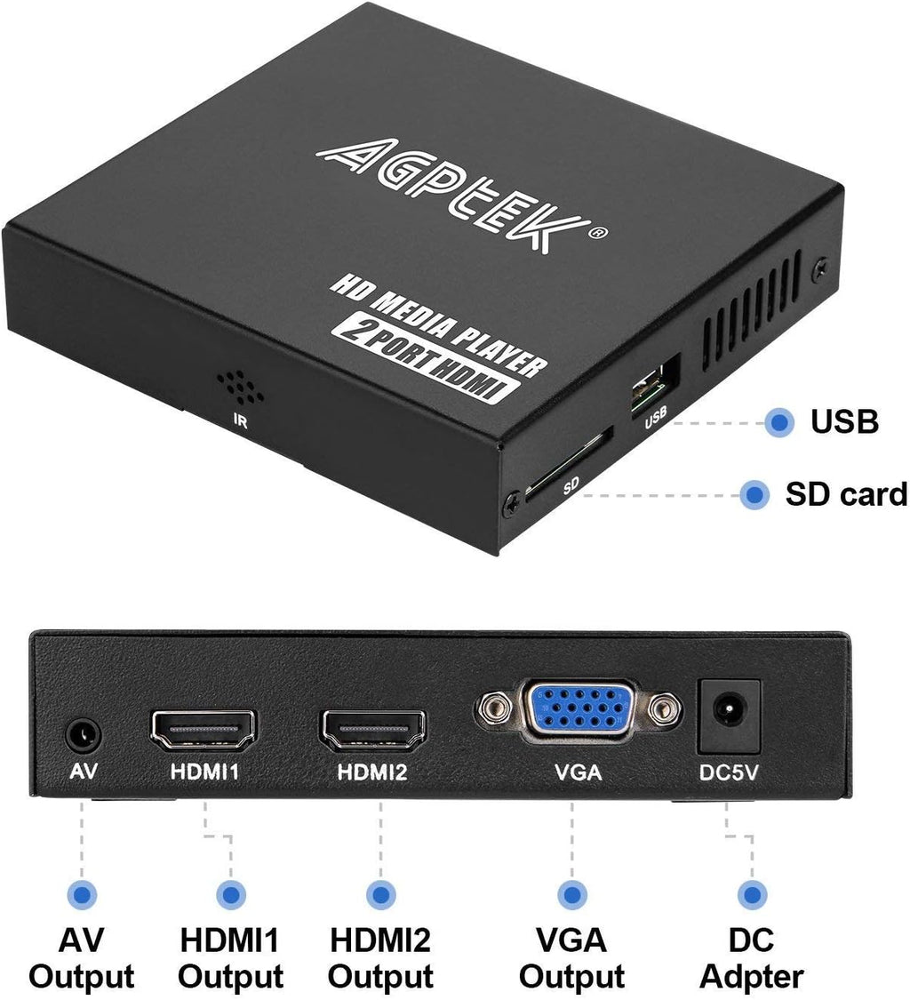 1080P Media Player with Dual HDMI Outputs S408293