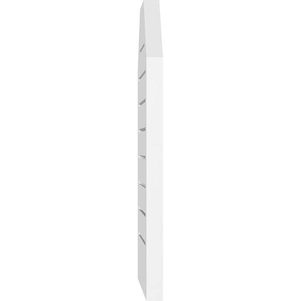 40x22W x 40x22H Octagonal Surface Mount PVC Gable Vent V319