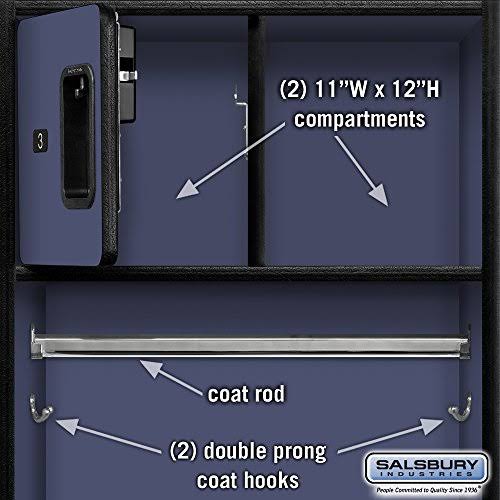 Blue 18-Inch Wood Locker W490212