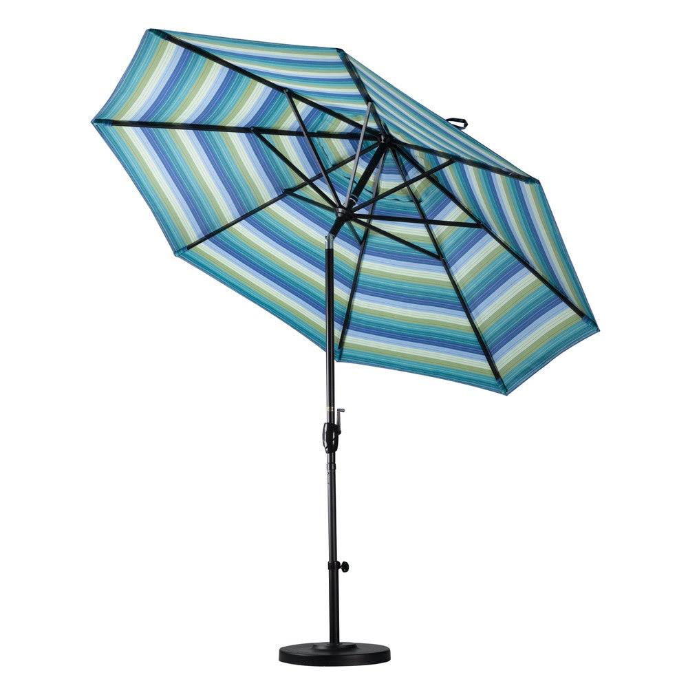 9 Feet Fiberglass Market Umbrella Collar Tilt M White/Bay Brown O801