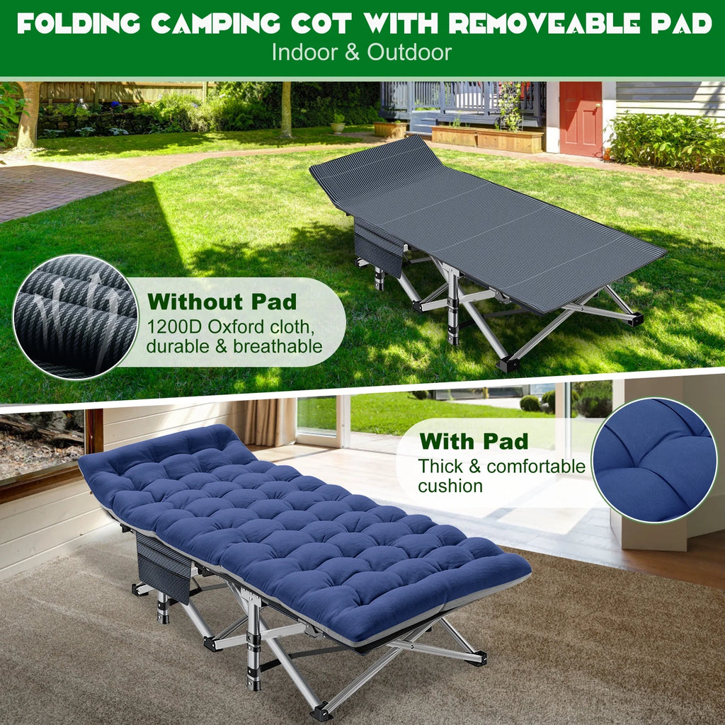 Folding Bed Cot with Carry Bag & Mattress X520