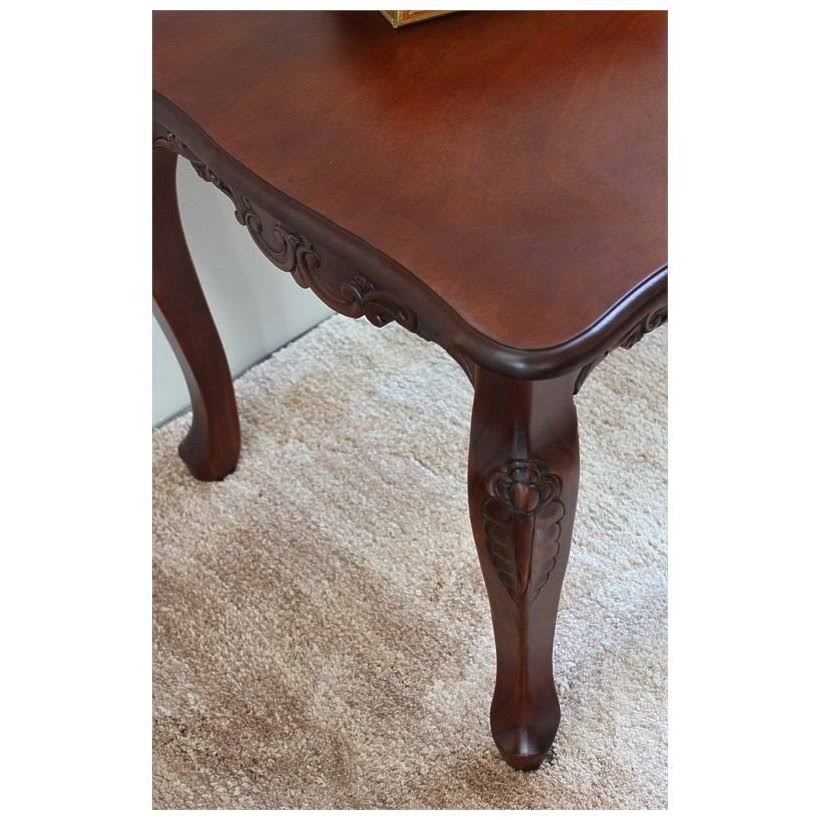 Walnut Carved End Table H939