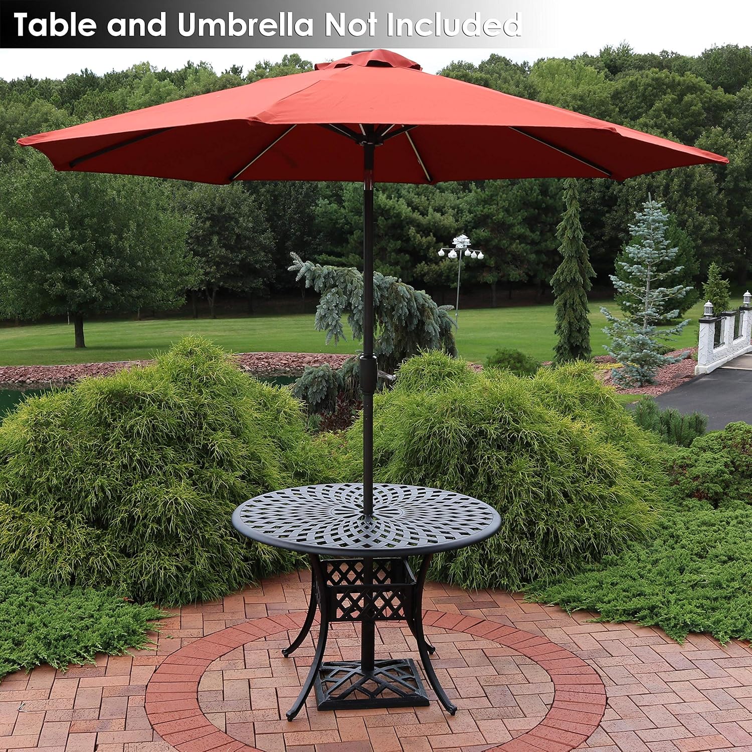 Cast Iron 17-Inch Square Patio Umbrella Base P2574