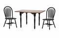 Black Cherry 3 Piece Drop Leaf Dining Set with Arrowback Chairs B28451