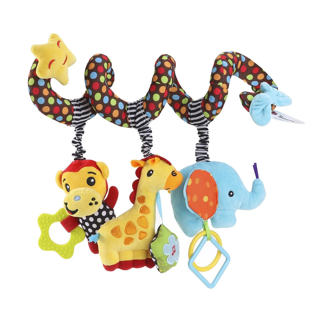 Infant Baby Activity Spiral Stroller Toy Plush Toy S8859