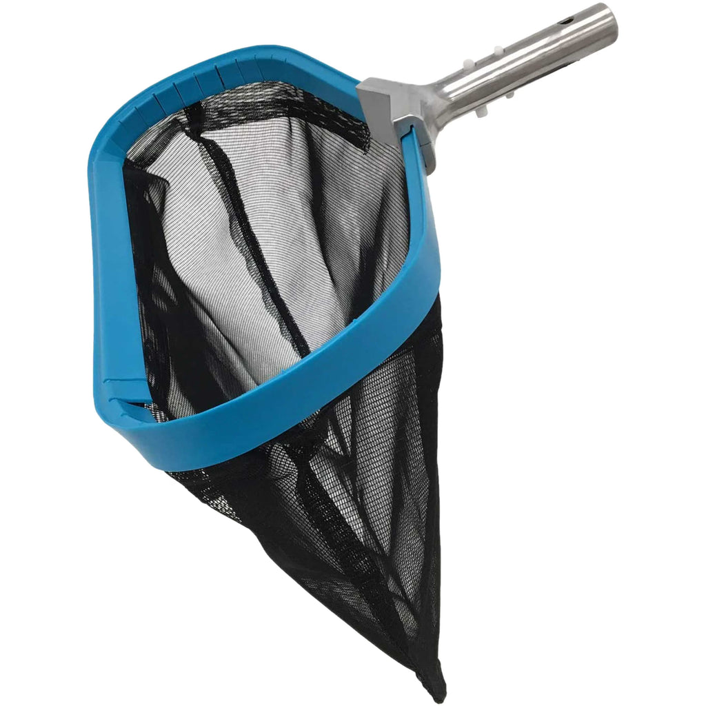 19" Swimming Pool Leaf Skimmer Rake with Aluminum Frame Handle A935