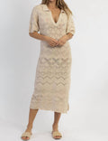 Crochet Midi Dress A973