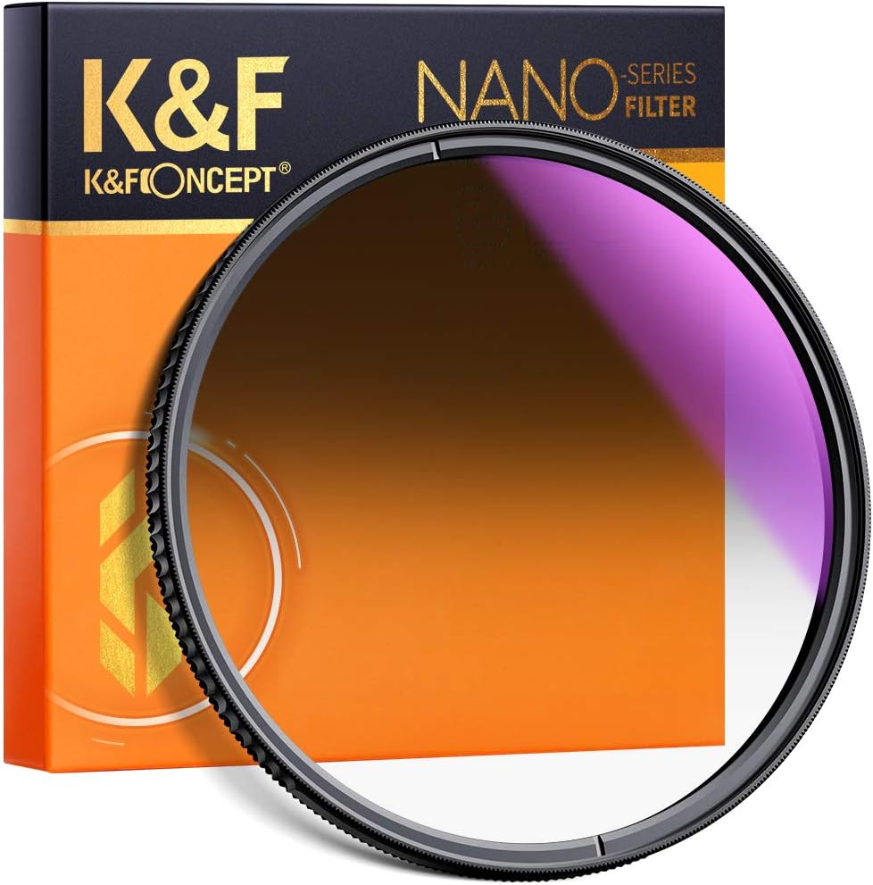 72mm HD Soft GND8 Lens Filter, 3 Stop (0.9) Soft Graduated Neutral Density Filter, Pack of 2 G936077