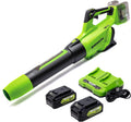48V Brushless Cordless Axial Blower with 4.0Ah Batteries and Dual Port Rapid Charger W9452