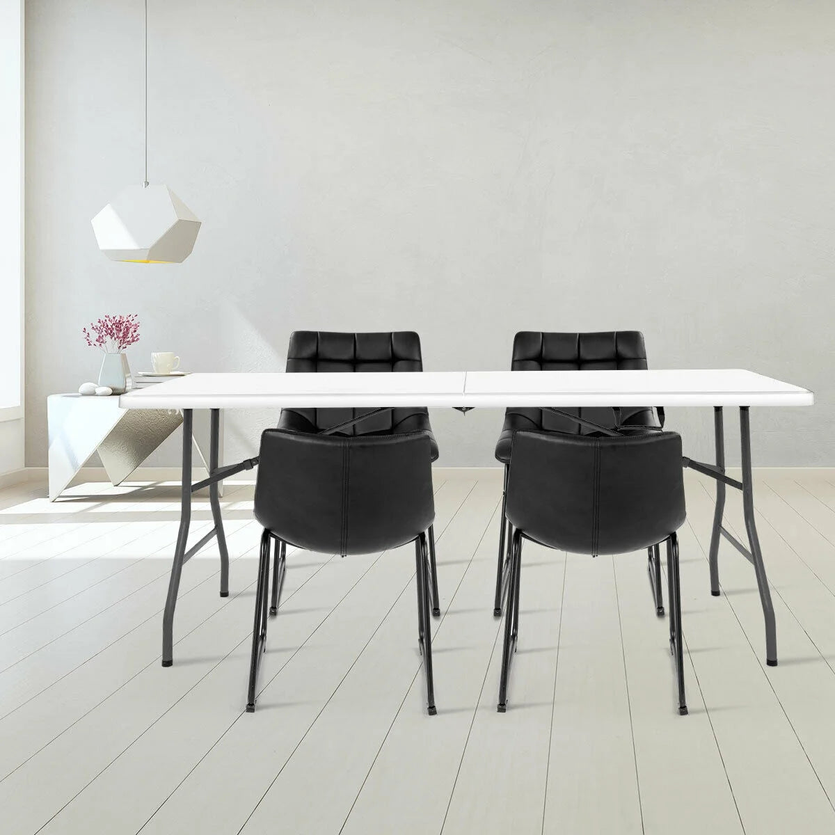Folding Table Plastic Indoor Outdoor Picnic Party Dining Camp Tables Y933