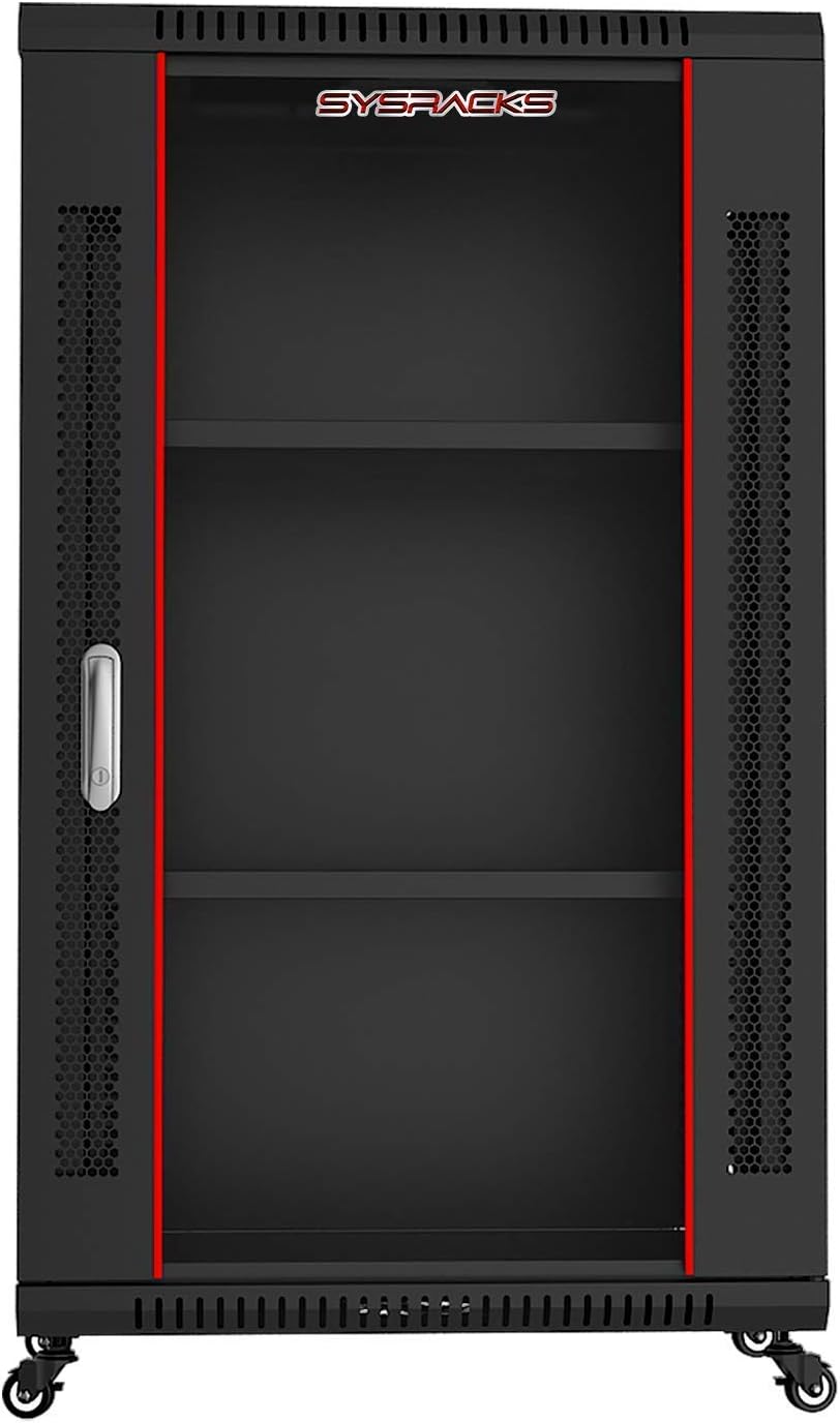 18U Wall Mount Server Rack 19 Inch Locking Network Cabinet O147