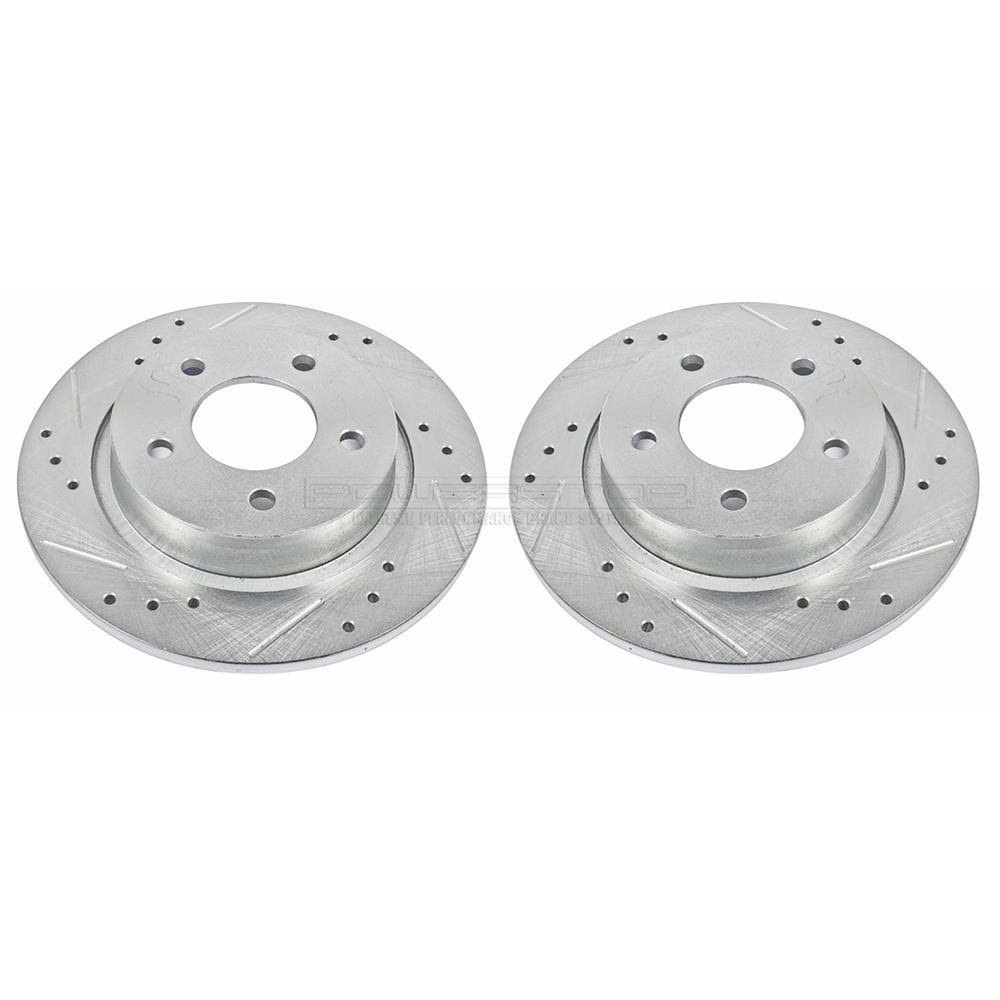 Drilled and Slotted Brake Rotor (Pair) X738