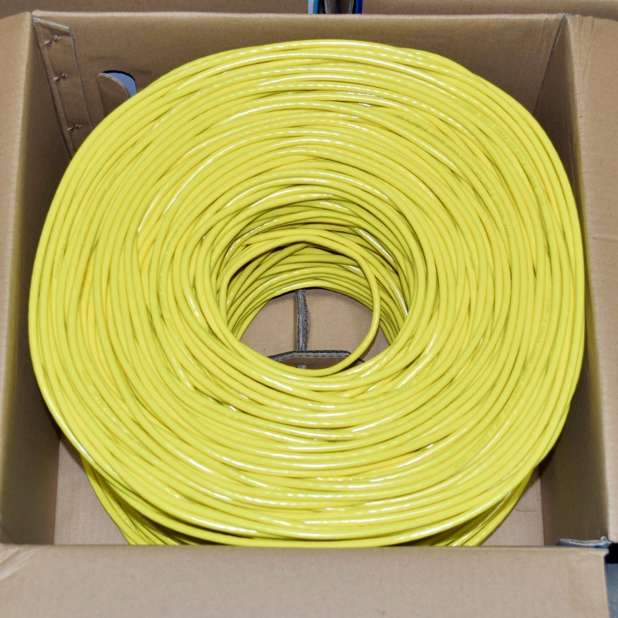 Cat6 Bulk Cable 1000ft Yellow W294