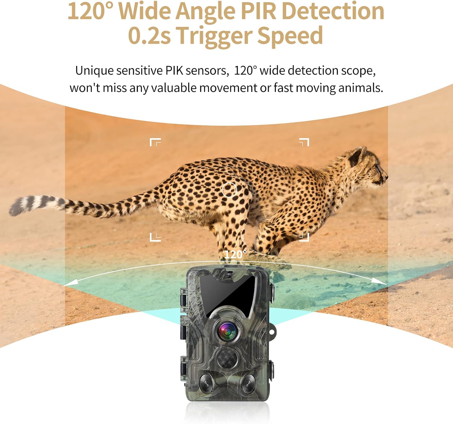 4K 30MP Night Vision Motion Activated Waterproof Trail Camera Q1110