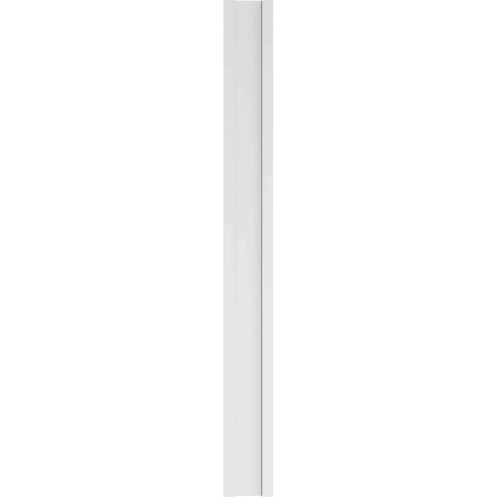 Two Equal Flat Panel PVC Pilaster with Decorative Capital & Base (Pair) B856