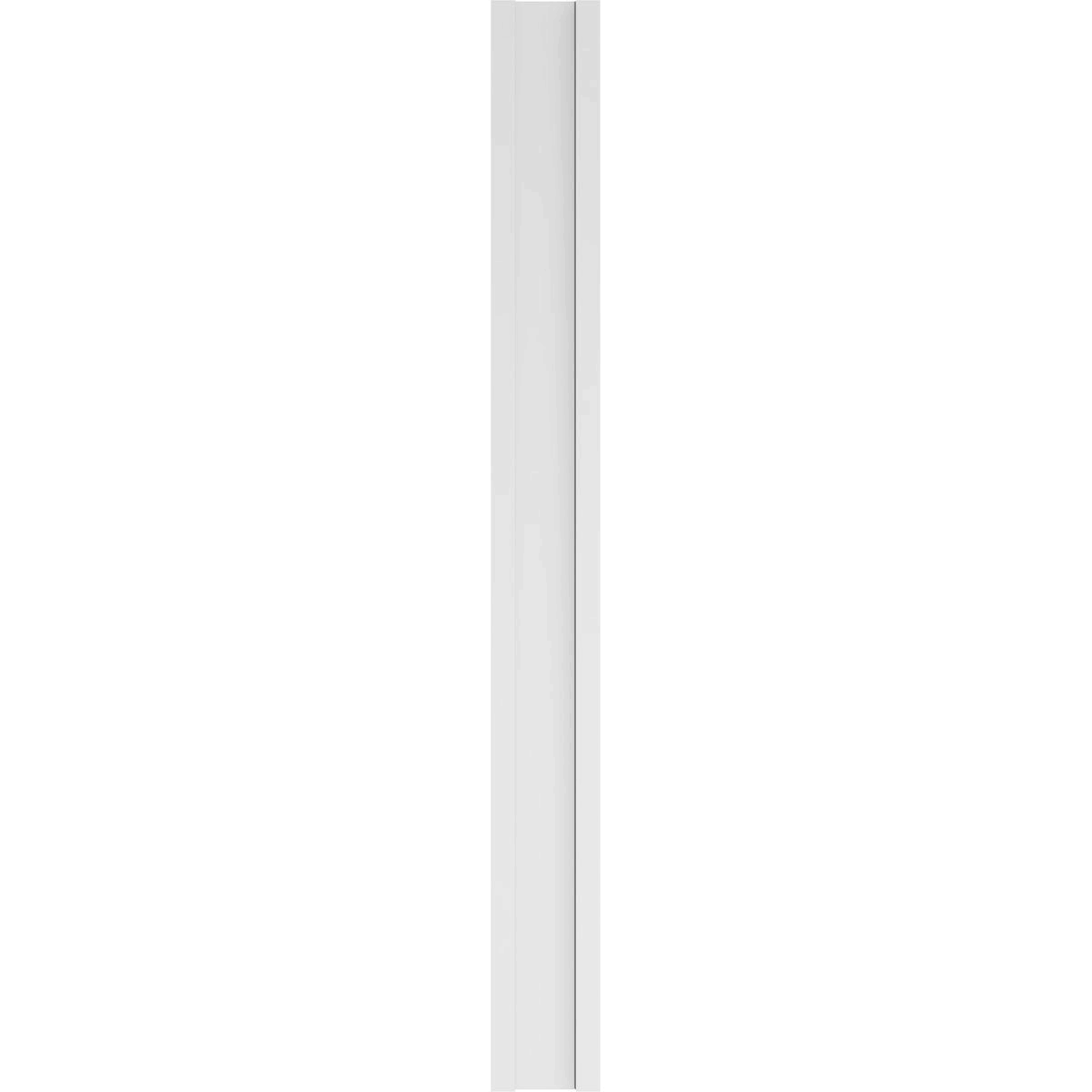 Two Equal Flat Panel PVC Pilaster with Decorative Capital & Base (Pair) B856